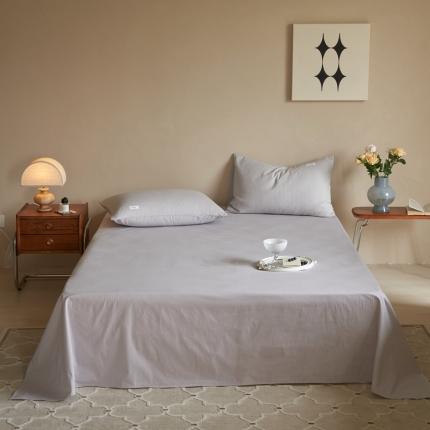 91家纺网 家纺一手货源 找家纺 （总）时光里 2022新款水洗棉纯色床单床笠