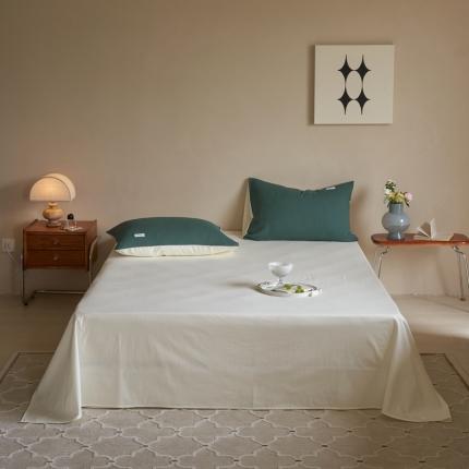 91家纺网 家纺一手货源 找家纺 （总）时光里 2022新款水洗棉纯色床单床笠