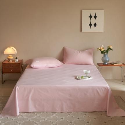 91家纺网 家纺一手货源 找家纺 （总）时光里 2022新款水洗棉纯色床单床笠