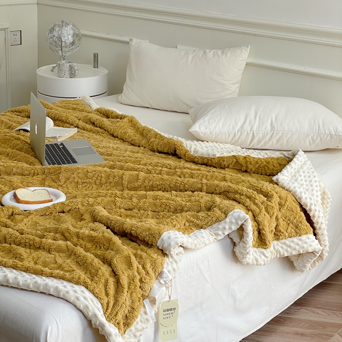 91家纺网 家纺一手货源 找家纺 （总）梦享生活 2022新款豆豆绒毛毯