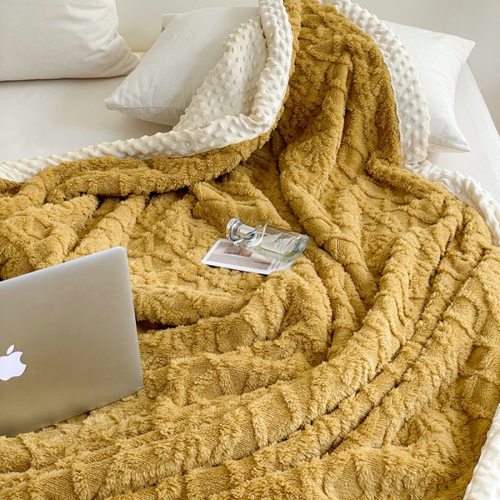 91家纺网 家纺一手货源 找家纺 （总）梦享生活 2022新款豆豆绒毛毯