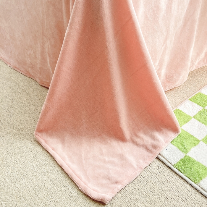 91家纺网 家纺一手货源 找家纺 雅居纺 2022新款牛奶绒印花四件套 粉粉桃