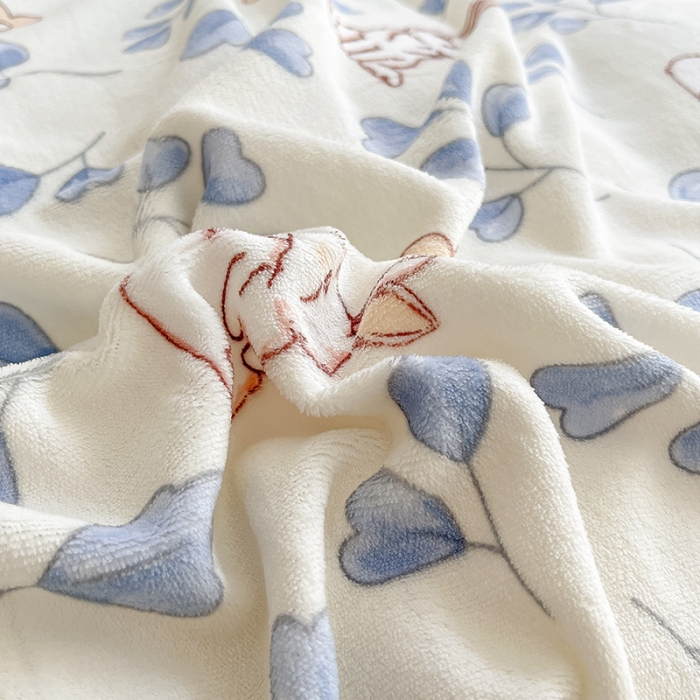 91家纺网 家纺一手货源 找家纺 雅居纺 2022新款牛奶绒印花四件套 乖乖兔