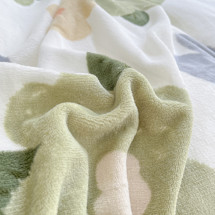 91家纺网 家纺一手货源 找家纺 雅居纺 2022新款牛奶绒印花四件套 花园物语