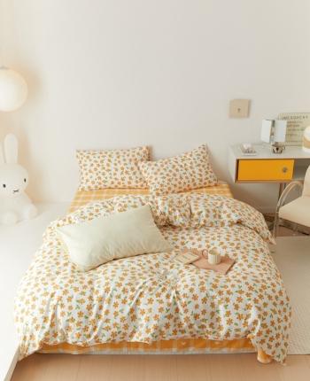 91家纺网 家纺一手货源 找家纺 （总）时光里 2022新款13372全棉40支四件套