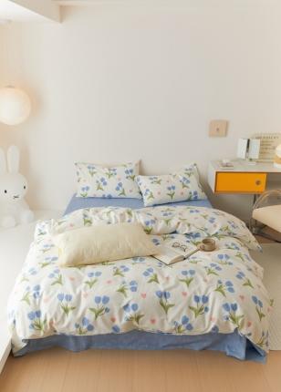 91家纺网 家纺一手货源 找家纺 （总）时光里 2022新款13372全棉40支四件套