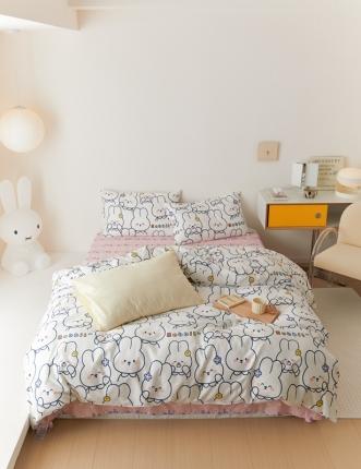 91家纺网 家纺一手货源 找家纺 （总）时光里 2022新款13372全棉40支四件套