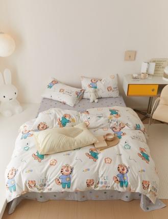 91家纺网 家纺一手货源 找家纺 （总）时光里 2022新款13372全棉40支四件套