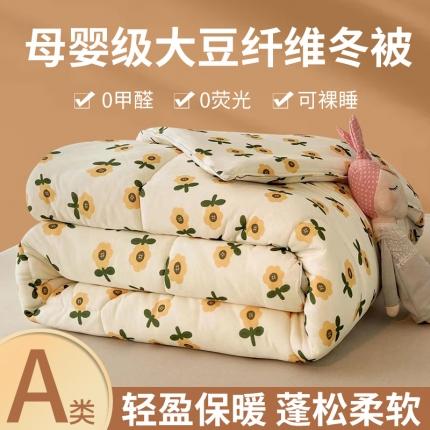 （总）梦初语 2022年A类针织棉大豆纤维冬被