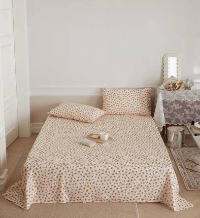 91家纺网 家纺一手货源 找家纺 （总）时光里 2022新款双层纱印花床单床笠