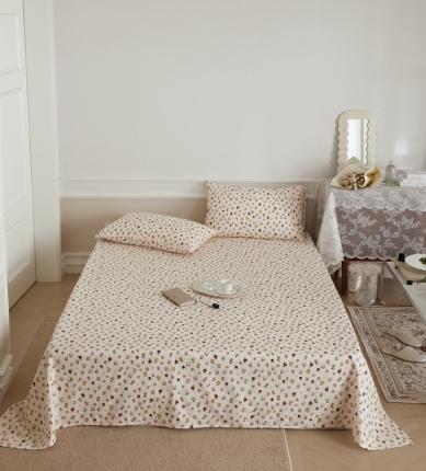 （总）时光里 2022新款双层纱印花床单床笠