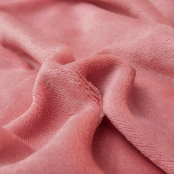 91家纺网 家纺一手货源 找家纺 啊雅家居 2026新款纯色包边双面牛奶绒四件套 包砖色