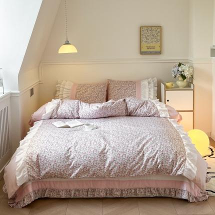 91家纺网 家纺一手货源 找家纺 (总) 漫调 2022新款全棉小碎花床盖系列-ins家居风