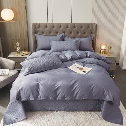 91家纺网 家纺一手货源 找家纺 （总）梦精灵 2025新款简约纯色13372全棉被套单品纯棉