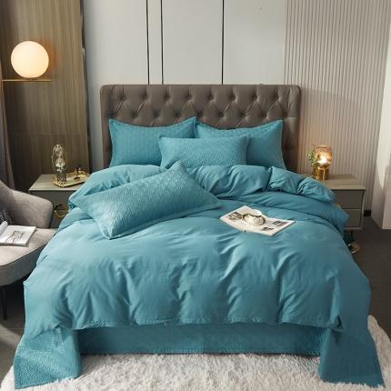 91家纺网 家纺一手货源 找家纺 （总）梦精灵 2025新款简约纯色13372全棉被套单品纯棉