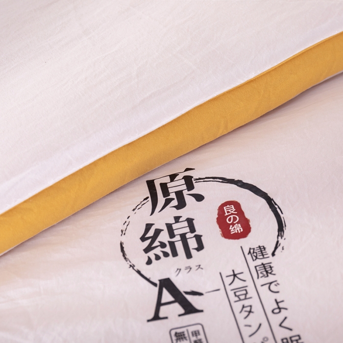 91家纺网 家纺一手货源 找家纺 盈超2023新款山茶花抗菌立体大豆被冬被 奶白色