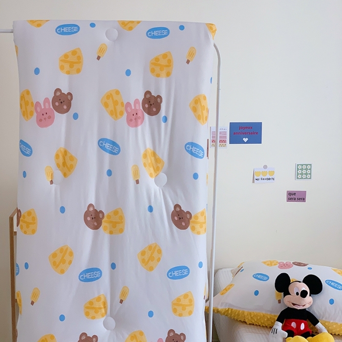 91家纺网 家纺一手货源 找家纺 星期八 2022新款针织棉豆豆被被子被芯 芝士蛋糕