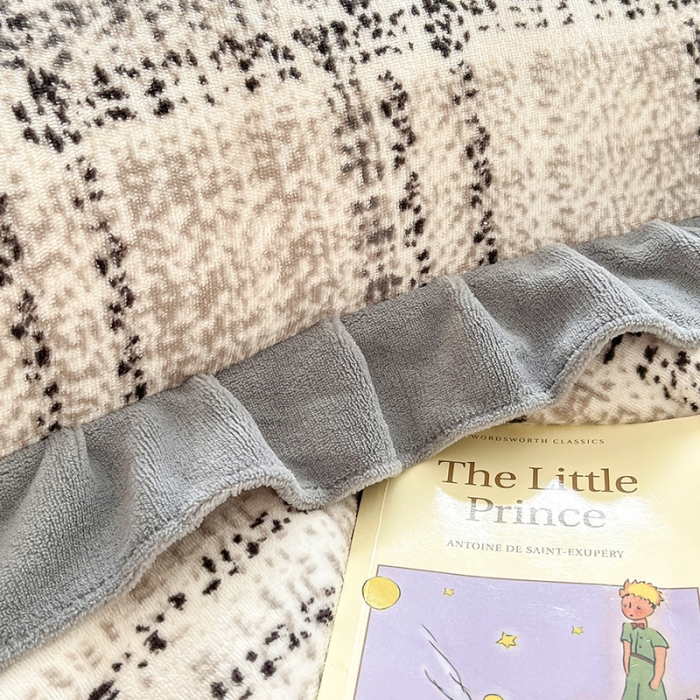 91家纺网 家纺一手货源 找家纺 安哆啦 2022新款加厚牛奶绒花边小贴标四件套 花边-格调花