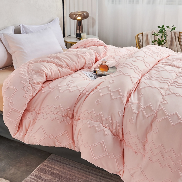 91家纺网 家纺一手货源 找家纺 （总）丽卡家纺2023新款米兰雕花子母被被子被芯系列