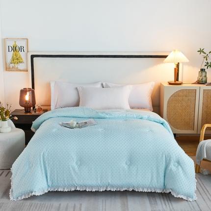 91家纺网 家纺一手货源 找家纺 （总）丽卡家纺2023新款法丽娜雕花春秋被被子被芯