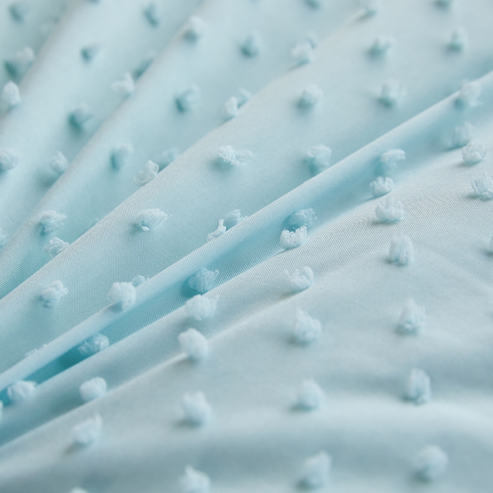 91家纺网 家纺一手货源 找家纺 丽卡家纺2023新款法丽娜雕花春秋被被子被芯 水蓝色