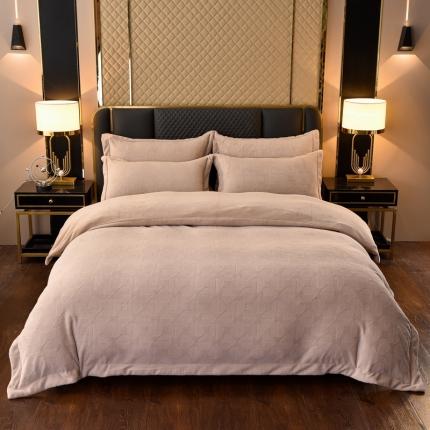 91家纺网 家纺一手货源 找家纺 （总）米奈家居 2024新款A类高克重牛奶绒四件套-瑞利