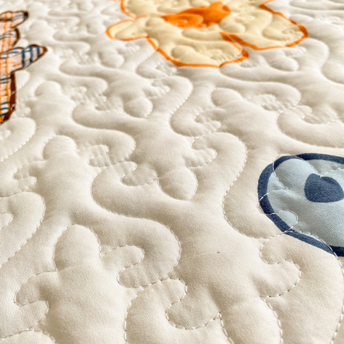 91家纺网 家纺一手货源 找家纺 美莱 2022新款亲肤磨毛床盖床裙夹棉单件三件套直播四件套 饼干熊