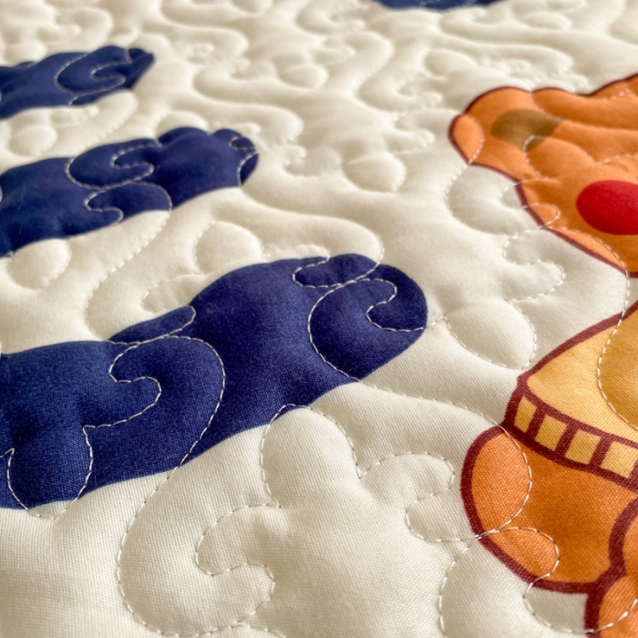 91家纺网 家纺一手货源 找家纺 美莱 2022新款亲肤磨毛床盖床裙夹棉单件三件套直播四件套 呆呆熊