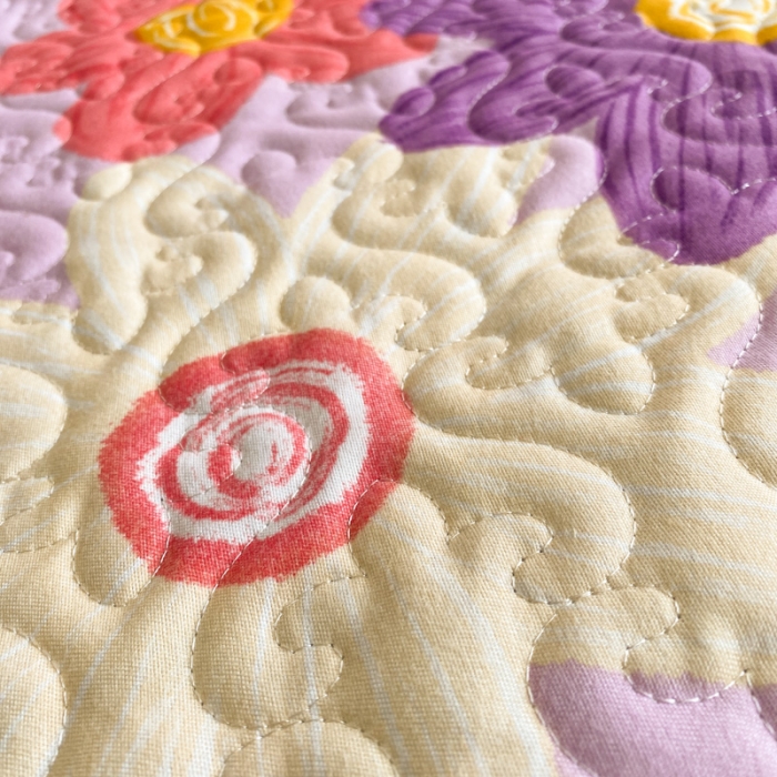 91家纺网 家纺一手货源 找家纺 美莱 2022新款亲肤磨毛床盖床裙夹棉单件三件套直播四件套 花朝涌动