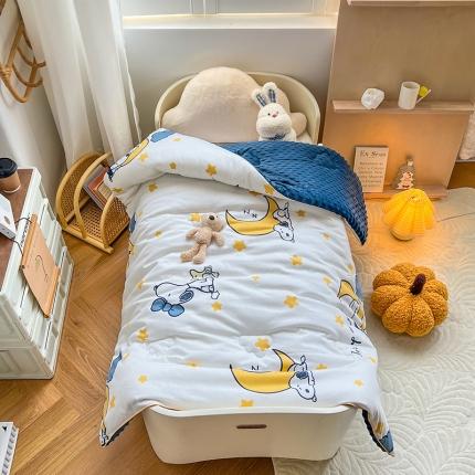 91家纺网 家纺一手货源 找家纺 （总）BOSS 2024新款全棉豆豆绒冬被-史努比