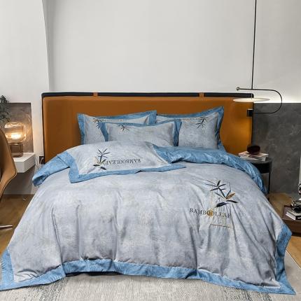 91家纺网 家纺一手货源 找家纺 （总）梦柏家纺 2022新款亲肤雅棉绣花四件套