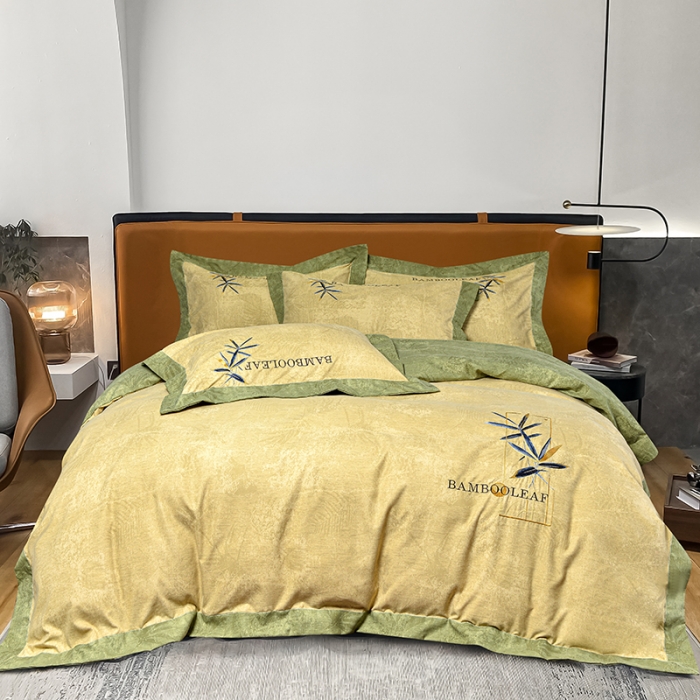 91家纺网 家纺一手货源 找家纺 （总）梦柏家纺 2022新款亲肤雅棉绣花四件套