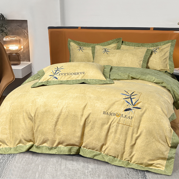 91家纺网 家纺一手货源 找家纺 （总）梦柏家纺 2022新款亲肤雅棉绣花四件套