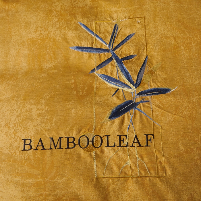 91家纺网 家纺一手货源 找家纺 梦柏家纺 2022新款亲肤雅棉绣花四件套 南瓜色