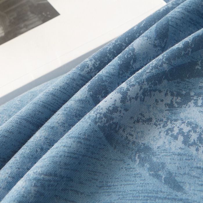 91家纺网 家纺一手货源 找家纺 梦柏家纺 2022新款亲肤雅棉绣花四件套 深海兰