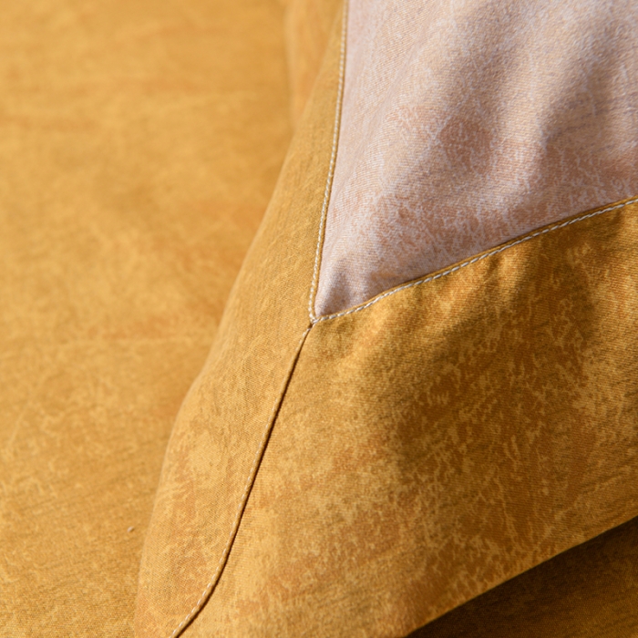 91家纺网 家纺一手货源 找家纺 梦柏家纺 2022新款亲肤雅棉绣花四件套 杏色