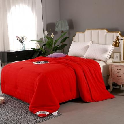 91家纺网 家纺一手货源 找家纺 金同成2025新款纯棉手工蚕丝被高密子母被直播夏被春秋冬被 公主红