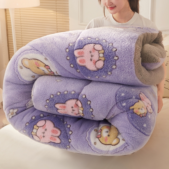 91家纺网 家纺一手货源 找家纺 总梦初语2022雪花绒羊羔绒冬被被子被芯-仓储充足-量大价优