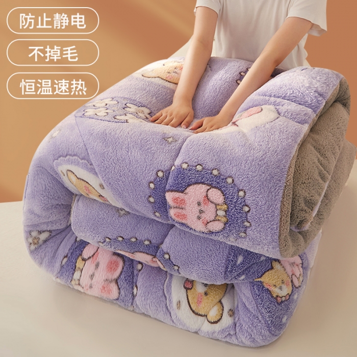 91家纺网 家纺一手货源 找家纺 总梦初语2022雪花绒羊羔绒冬被被子被芯-仓储充足-量大价优