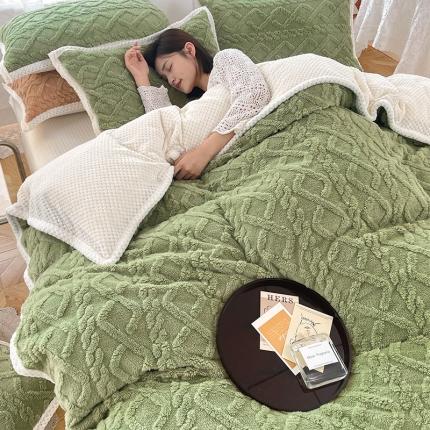 91家纺网 家纺一手货源 找家纺 2025年新款】塔芙绒多功能毛毯被套毯子加厚两用珊瑚绒法兰绒冬季加绒