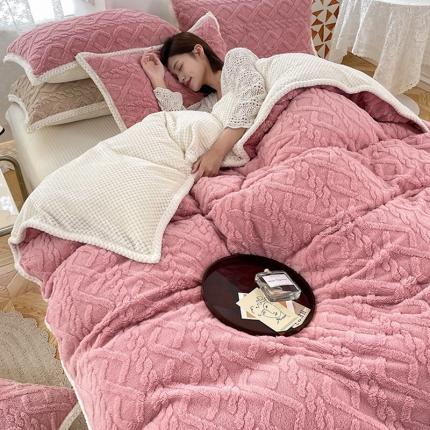 91家纺网 家纺一手货源 找家纺 2025年新款】塔芙绒多功能毛毯被套毯子加厚两用珊瑚绒法兰绒冬季加绒