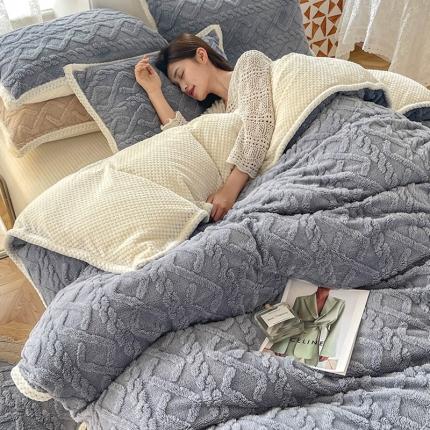 91家纺网 家纺一手货源 找家纺 2025年新款】塔芙绒多功能毛毯被套毯子加厚两用珊瑚绒法兰绒冬季加绒