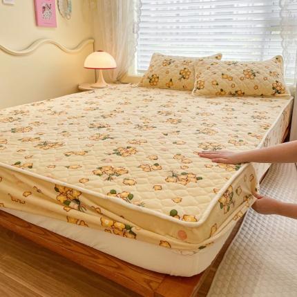 91家纺网 家纺一手货源 找家纺 （总）沐慕 2022牛奶绒夹棉床笠