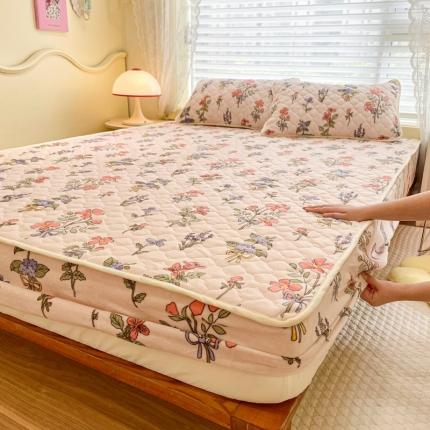 91家纺网 家纺一手货源 找家纺 （总）沐慕 2022牛奶绒夹棉床笠