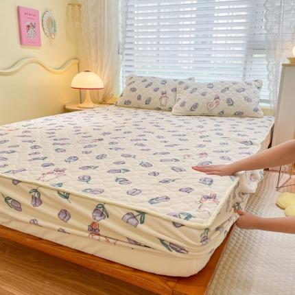 91家纺网 家纺一手货源 找家纺 （总）沐慕 2022牛奶绒夹棉床笠