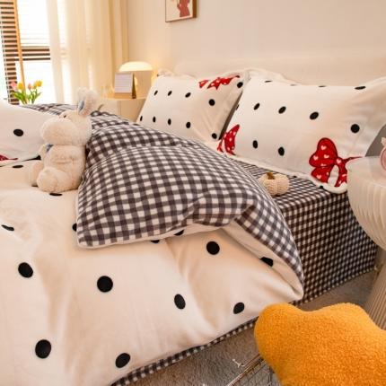 91家纺网 家纺一手货源 找家纺 （总）丝羽坊 2022专版花型 直播供货双面牛奶绒印花单被套