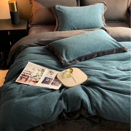 91家纺网 家纺一手货源 找家纺 （总）网客 2024高端奢品泡芙绒四件套