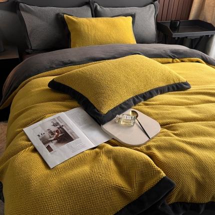 91家纺网 家纺一手货源 找家纺 （总）网客 2024高端奢品泡芙绒四件套