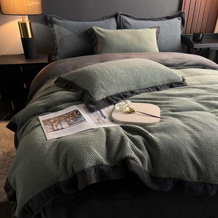 91家纺网 家纺一手货源 找家纺 （总）网客 2024高端奢品泡芙绒四件套