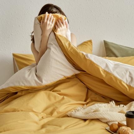 91家纺网 家纺一手货源 找家纺 （总）希文 2022新款40s加密全棉水洗双拼四件套